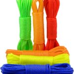 Multicolor twisted plastic rope - clothes drying rope