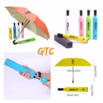 Folding Umbrella in Wine Bottle Case