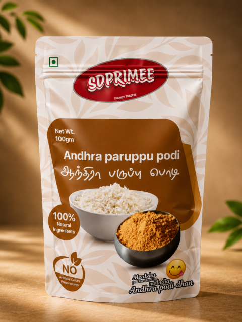 Andhra Paruppu Podi (100g) | Traditional Andhra Kandi Podi